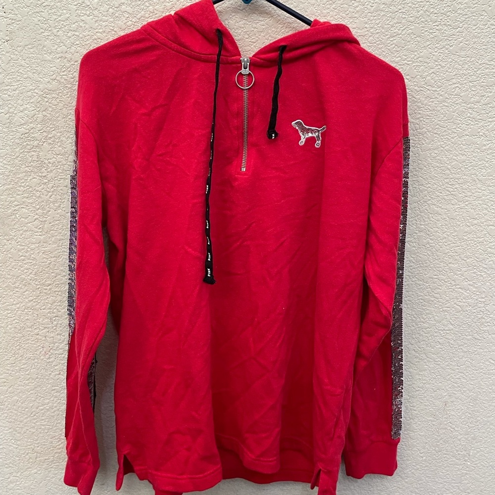 PINK pull over hoodie